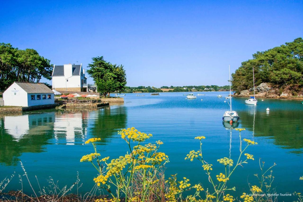 Belle Longere En Campagne A Larmor Baden Villa Ngoại thất bức ảnh